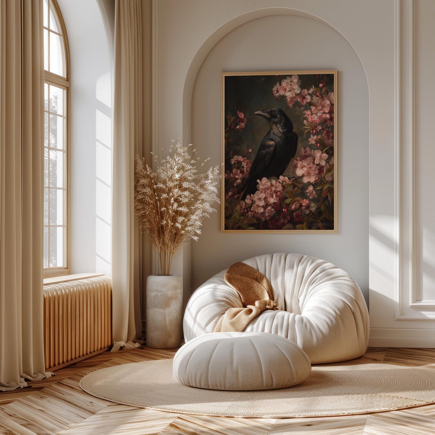 Raven Among Cherry Blossoms