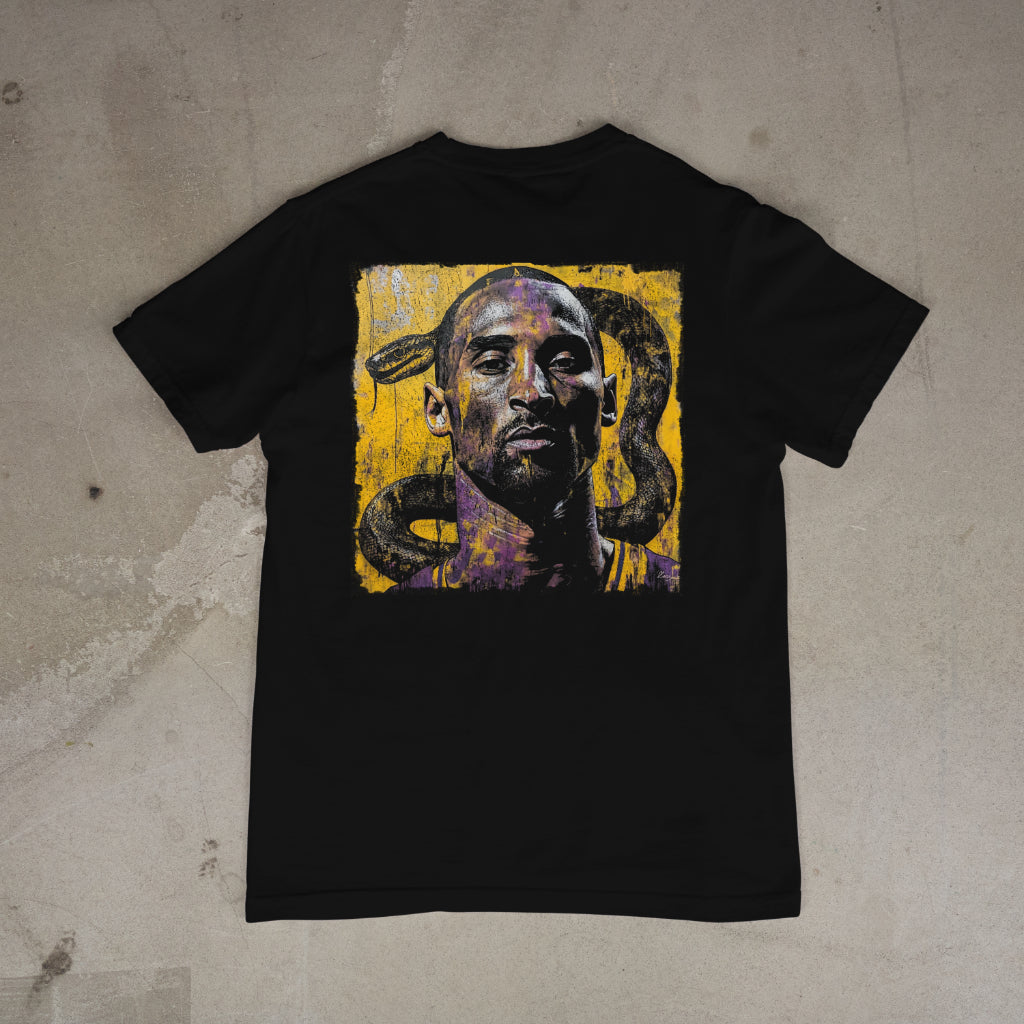Kobe Bryant Black Mamba Tee - Flat lay back view