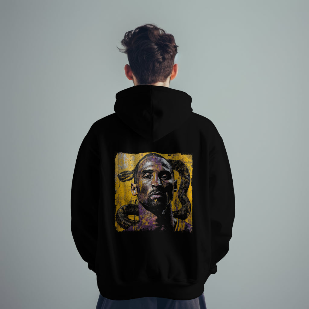 Kobe Bryant Black Mamba hoodie - back view alternate model