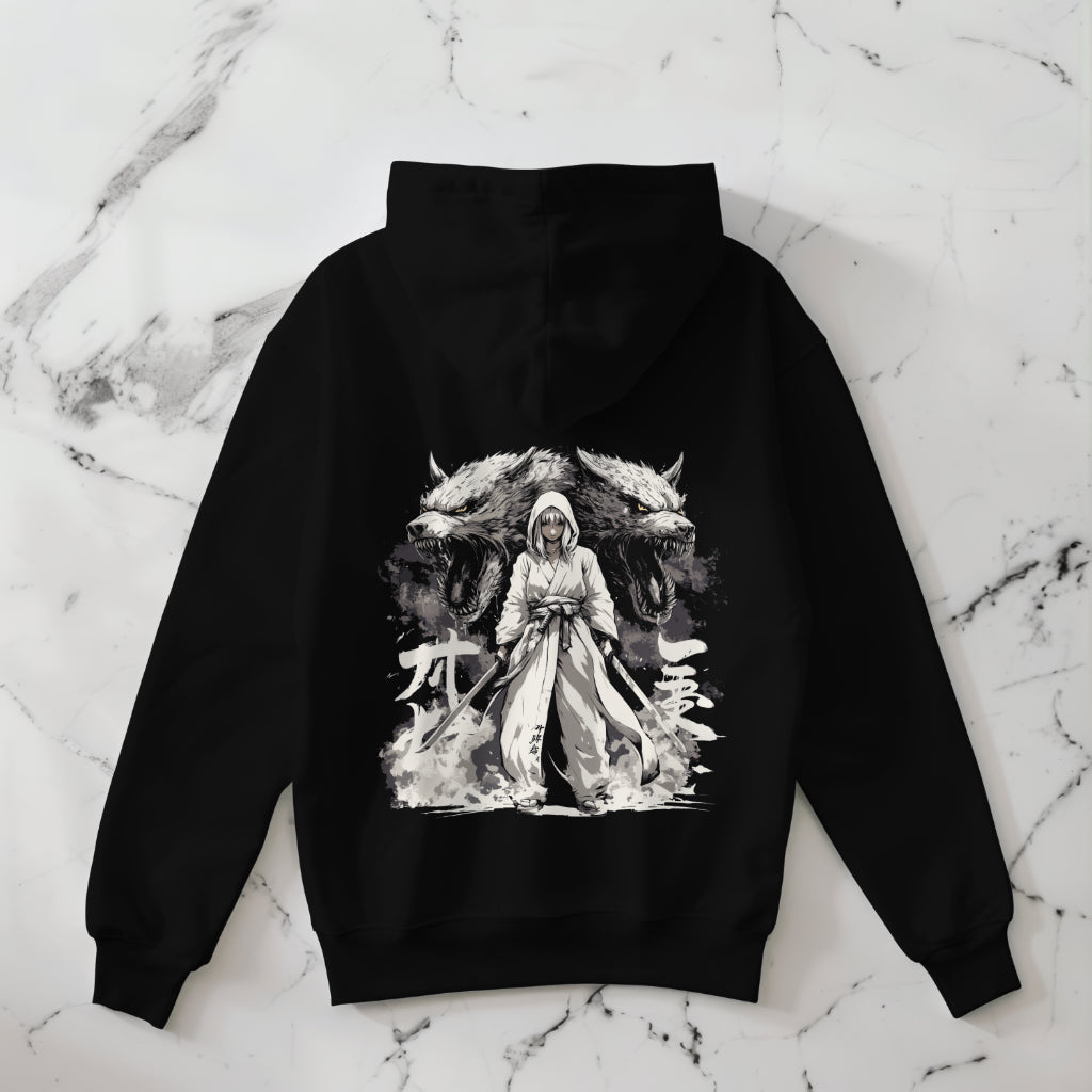 Sudadera con capucha de anime Madre de los Lobos