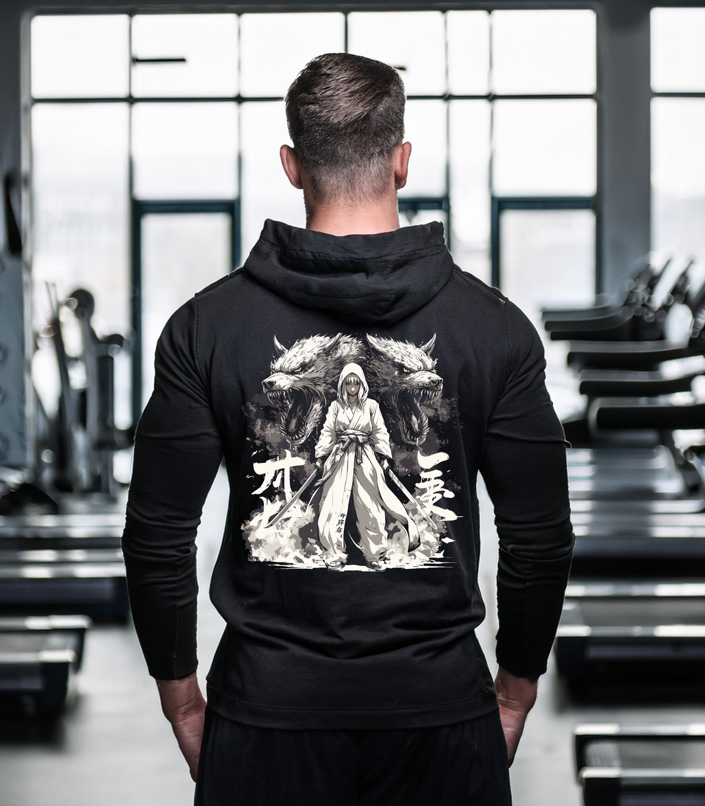 Sudadera con capucha de anime Madre de los Lobos