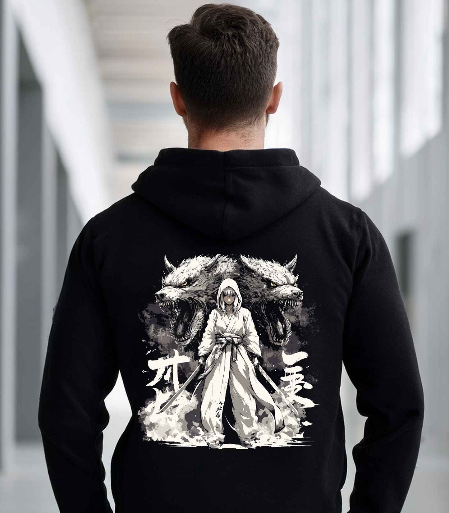 Sudadera con capucha de anime Madre de los Lobos