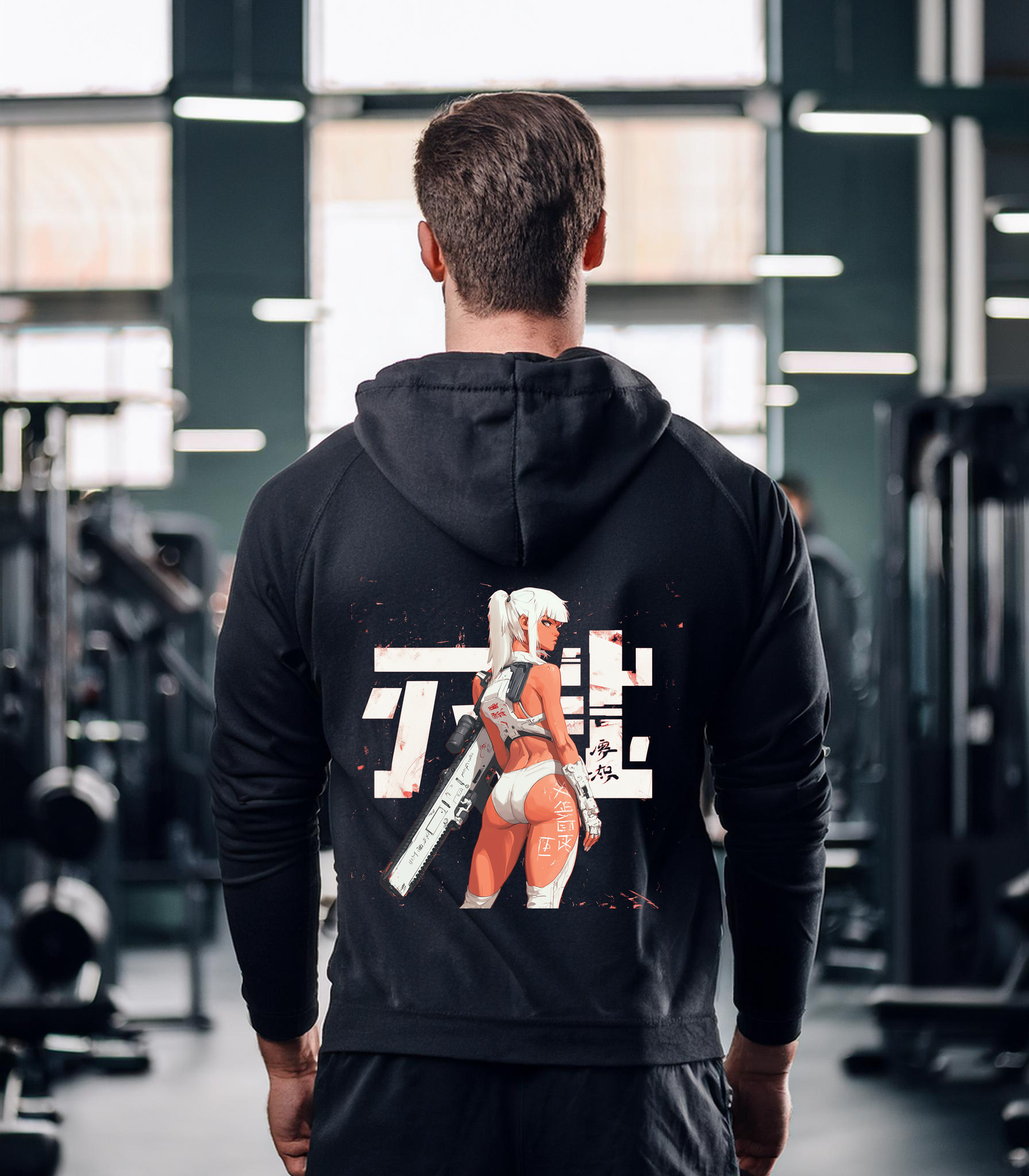 Sudadera con capucha de anime Rogue Warrior