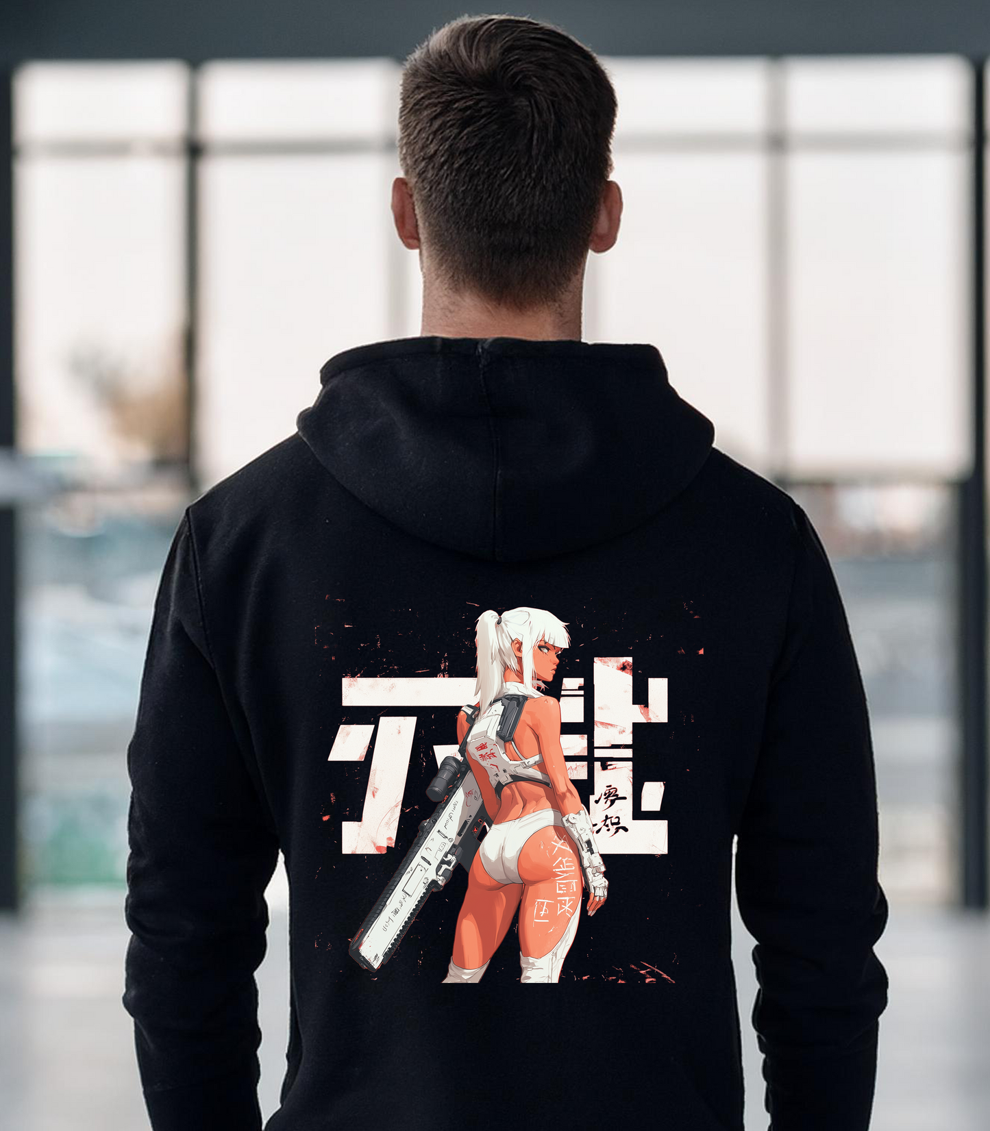 Sudadera con capucha de anime Rogue Warrior