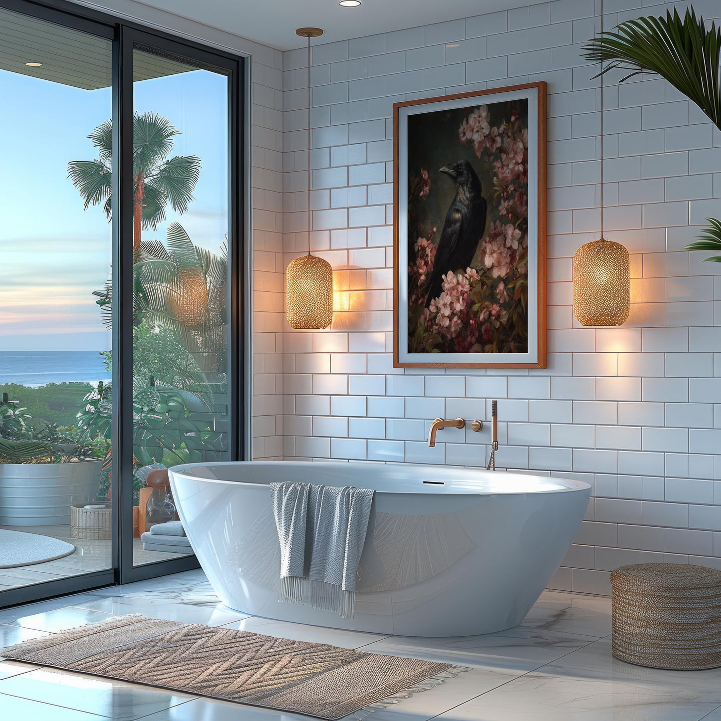 Raven Among Cherry Blossoms