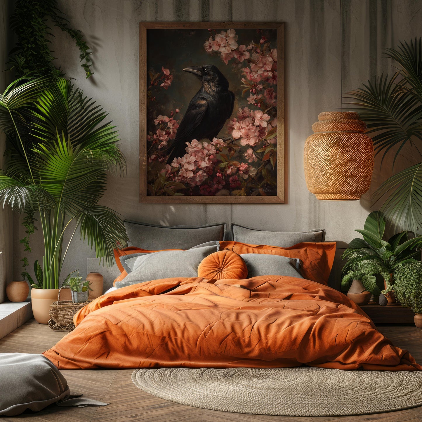 Raven Among Cherry Blossoms