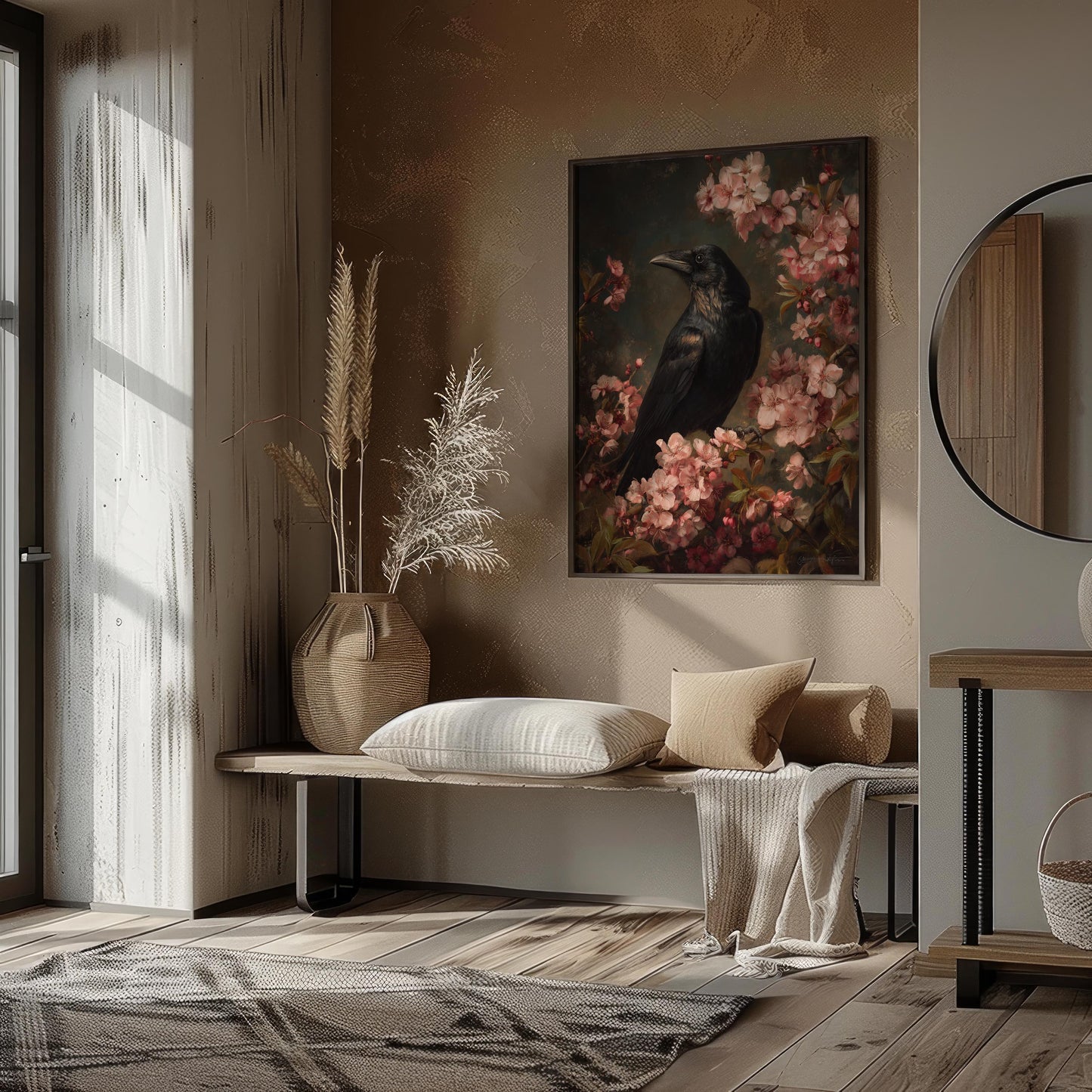 Raven Among Cherry Blossoms