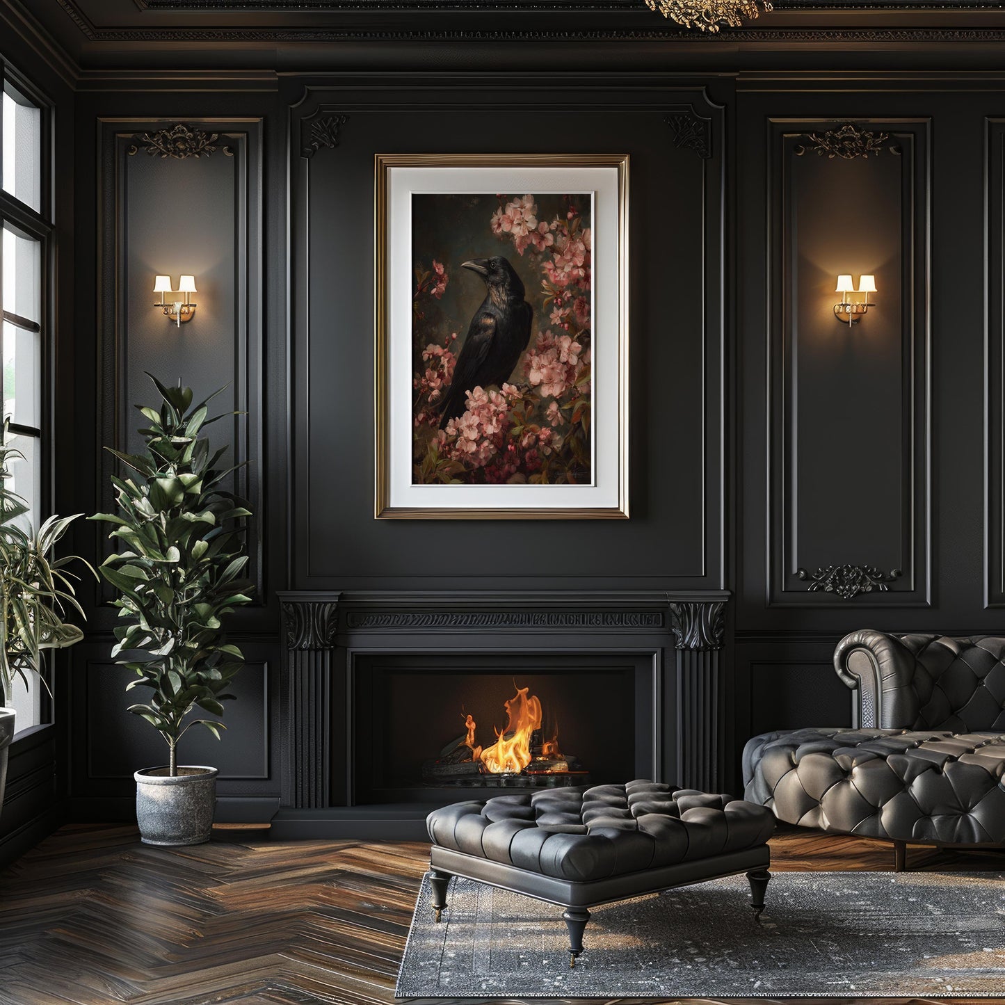 Raven Among Cherry Blossoms