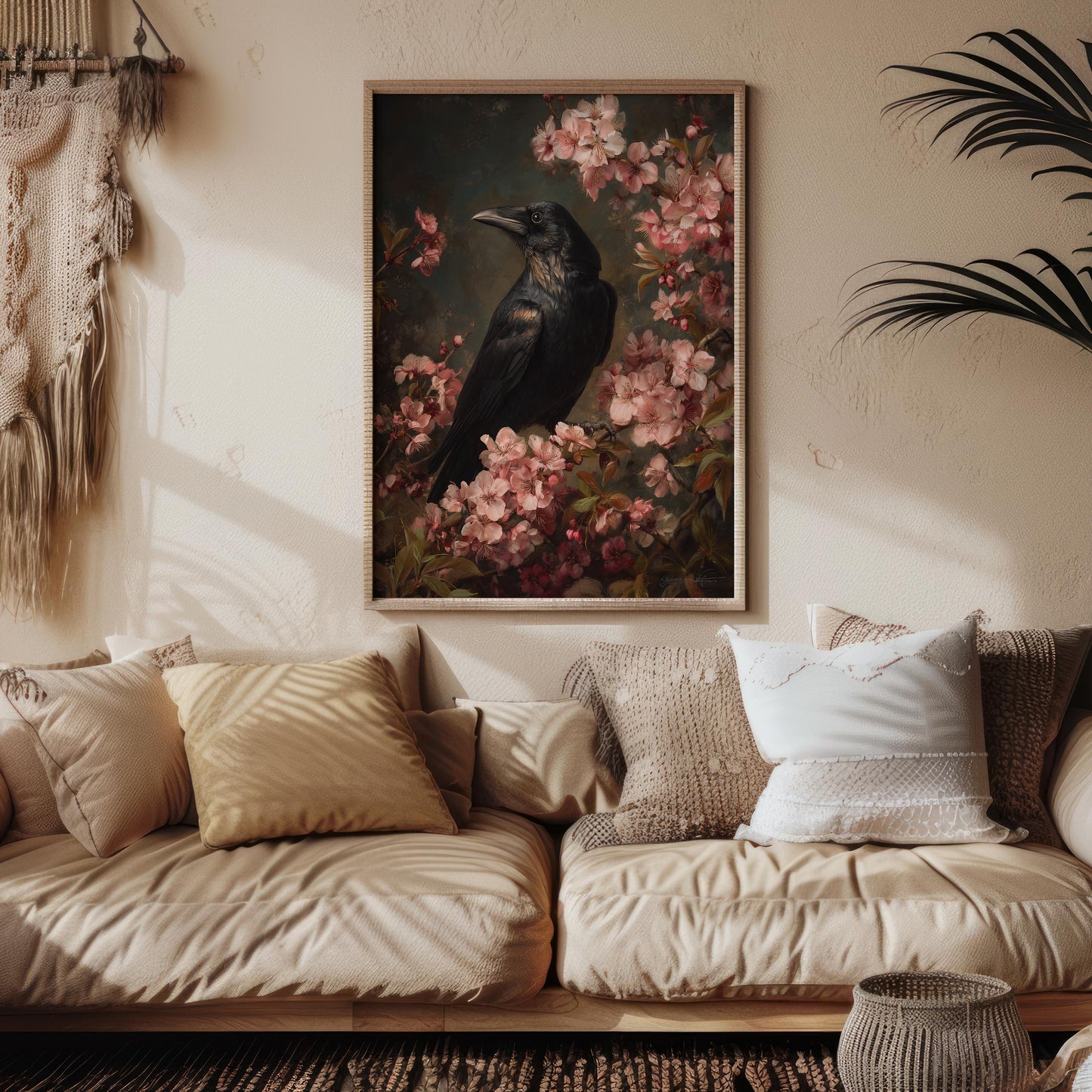 Raven Among Cherry Blossoms